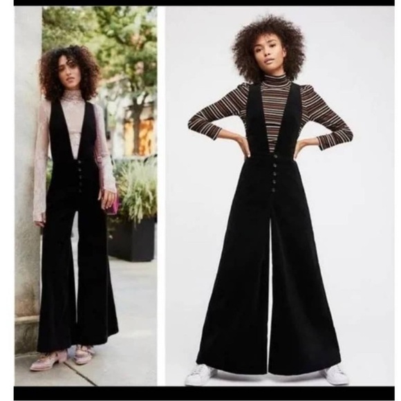 🔥We The Free Women's Black Wide-Leg overalls🔥 - Picture 2 of 6